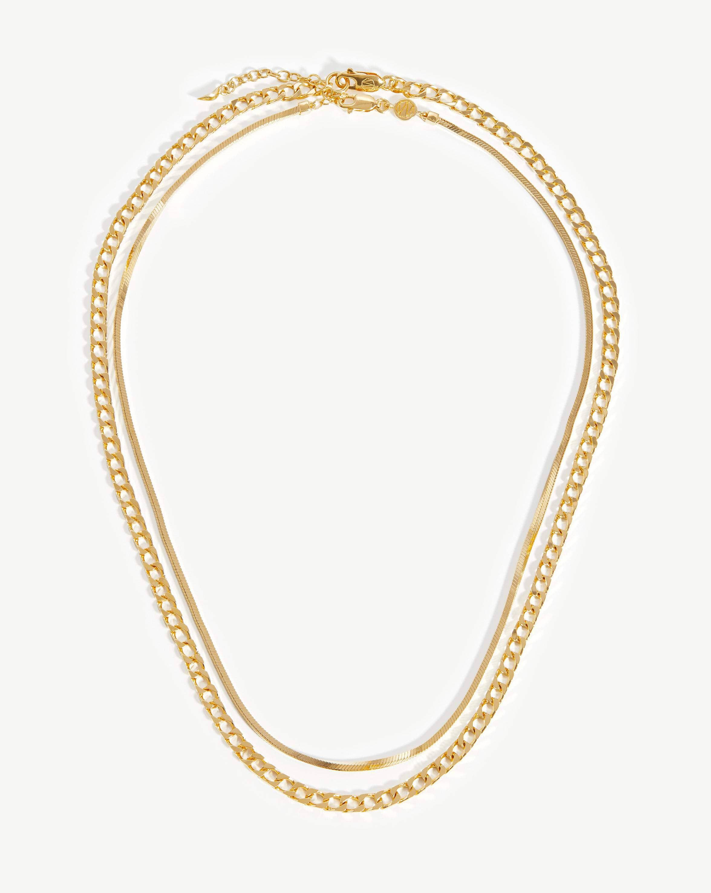 Lucy Williams Snake Chain Necklace Set | 18ct Gold Plated Vermeil | Missoma
