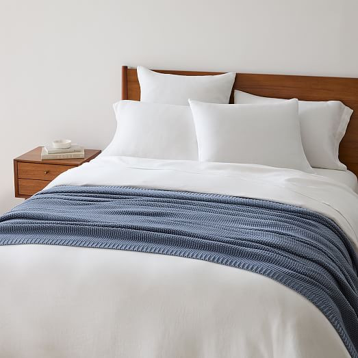 Cotton Knit Bed Blanket | West Elm (US)