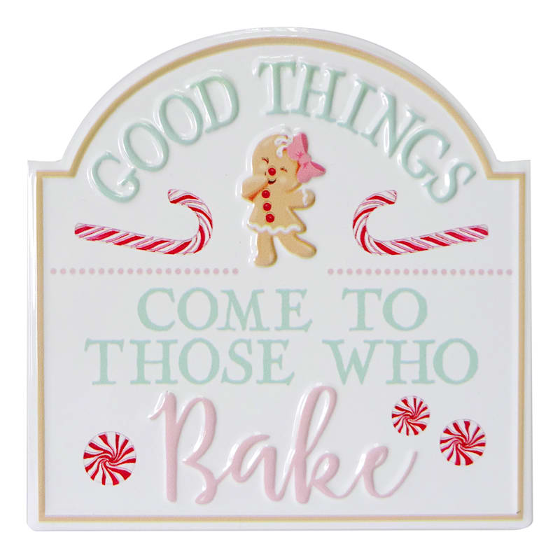 Gingerbread Lane Good Things Metal Table Sign, 6" | At Home