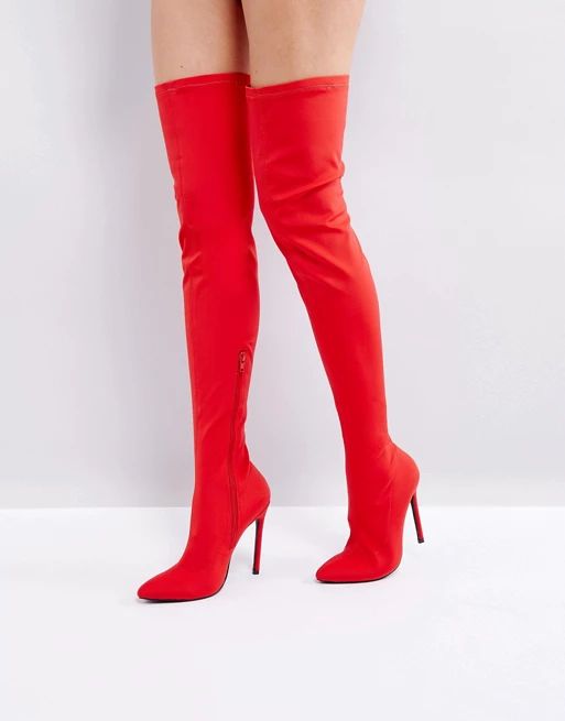 Truffle Collection Stiletto Thigh High Boot | ASOS US