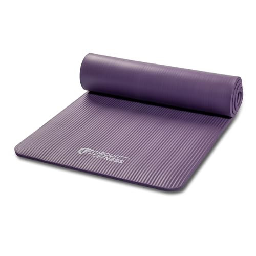 Circuit Fitness by Marcy 1/2-inch (12mm) Extra Thick Multi-Purpose Exercise Yoga Mat with Carrying Strap - Serenity Purple | Amazon (US)