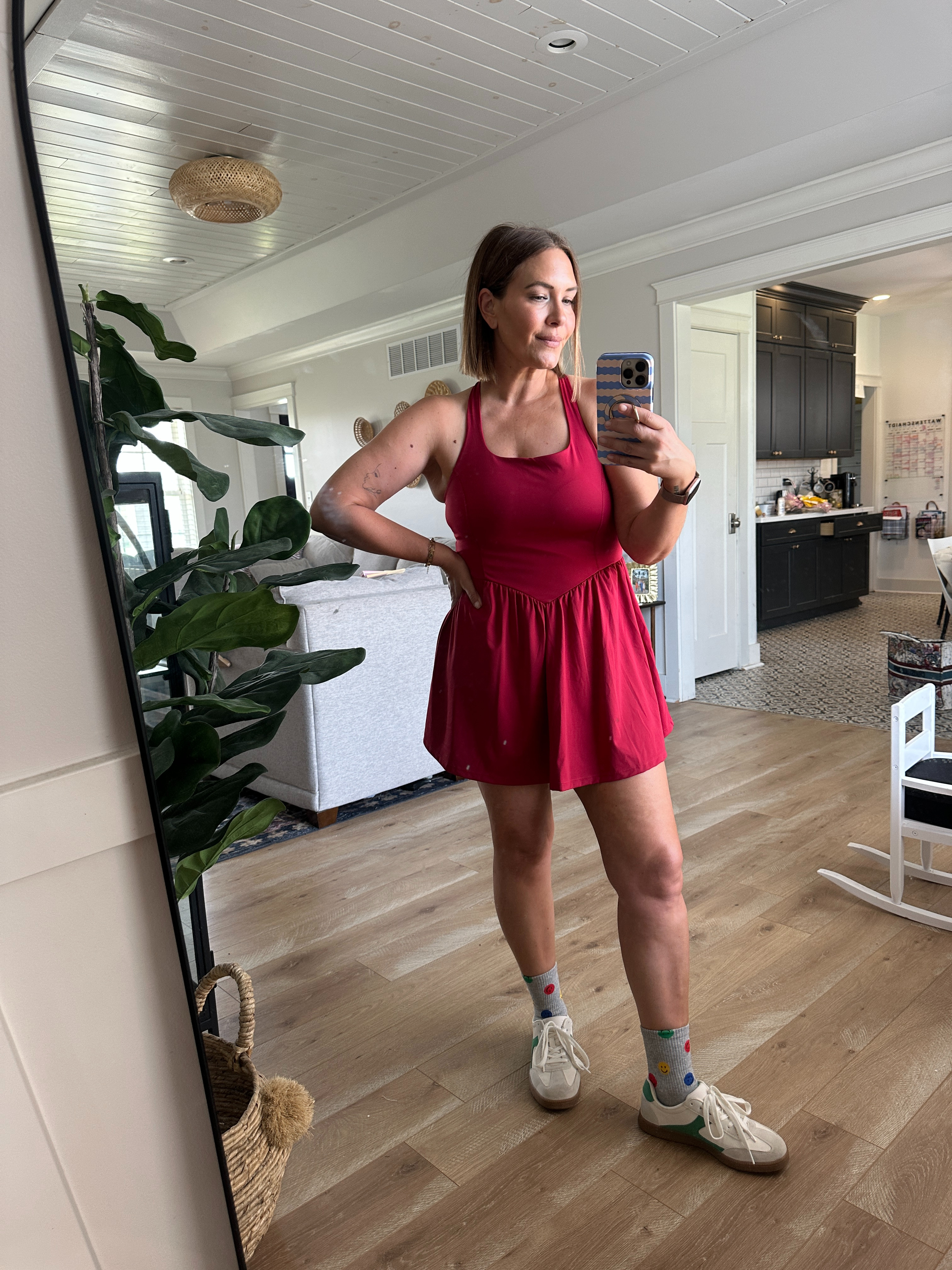 This athletic dress with the built in shorts is one of my favorites-I wore it so much last summer! I am in the medium.  

 #LTKootd #LTKmomlife #LTKOver40