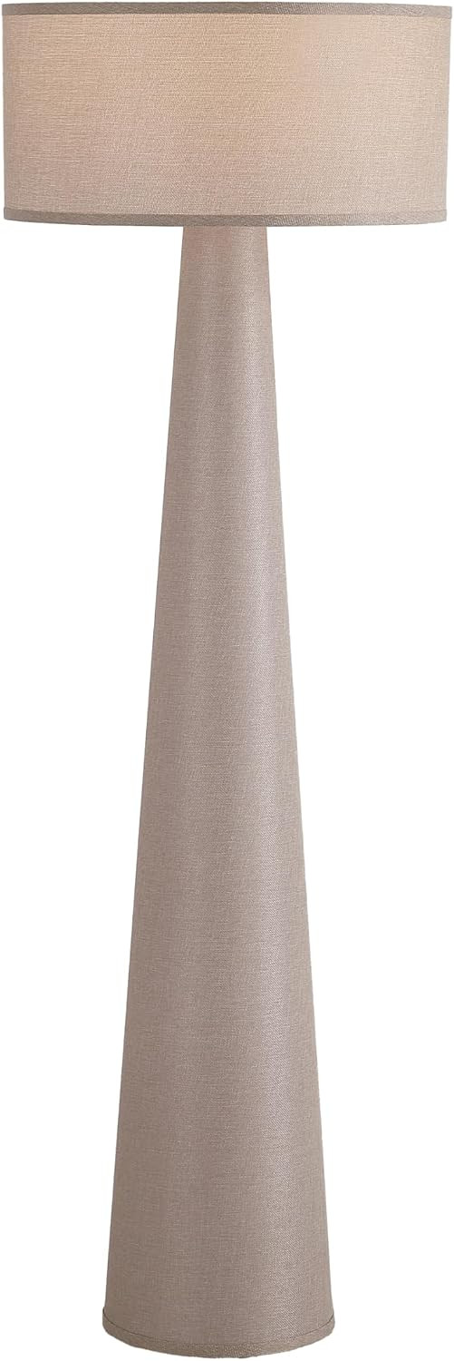 Taupe Floor Lamp for Living Room, 59 Inch Tall Standing Lamp with Shade | Amazon (US)