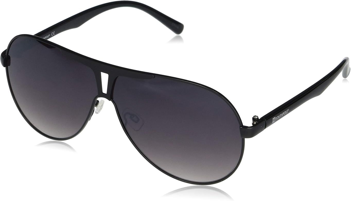 Southpole 5036sp Shield Uv Protective Metal Aviator Pilot Sunglasses. Cool Gifts for Men, 142 Mm | Amazon (US)