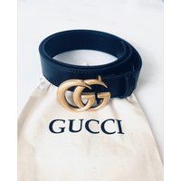 Womens Double G Gold Belt Comes w/ Gucci logo Dust Bag /GG/ 37, 39, 41  45/ Wear w/ pants or around waist! MUST HAVE accessory! | Etsy (US)