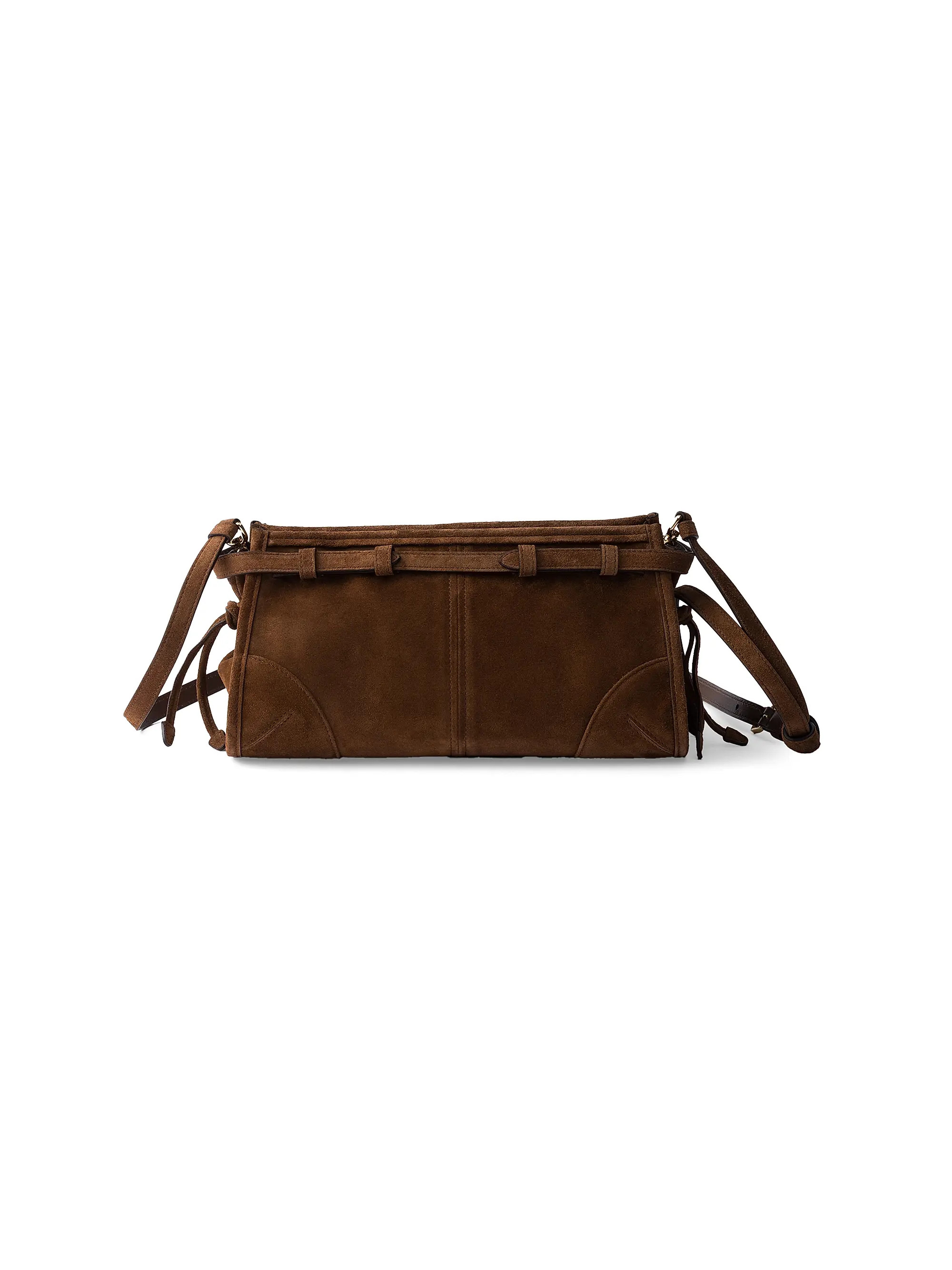 Prada Bonnie Small Suede Shoulder Bag | Saks Fifth Avenue | Saks Fifth Avenue