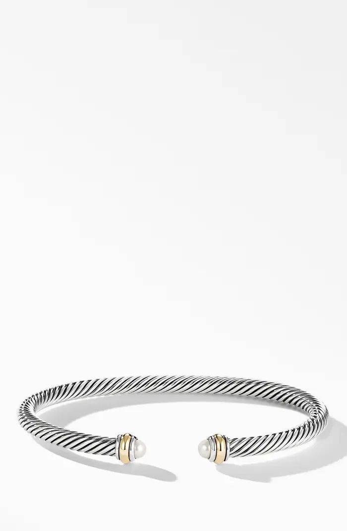 David Yurman 4mm Cable Classic Bracelet with 18K Gold & Semiprecious Stones | Nordstrom | Nordstrom