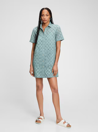Eyelet Shirtdress | Gap (CA)
