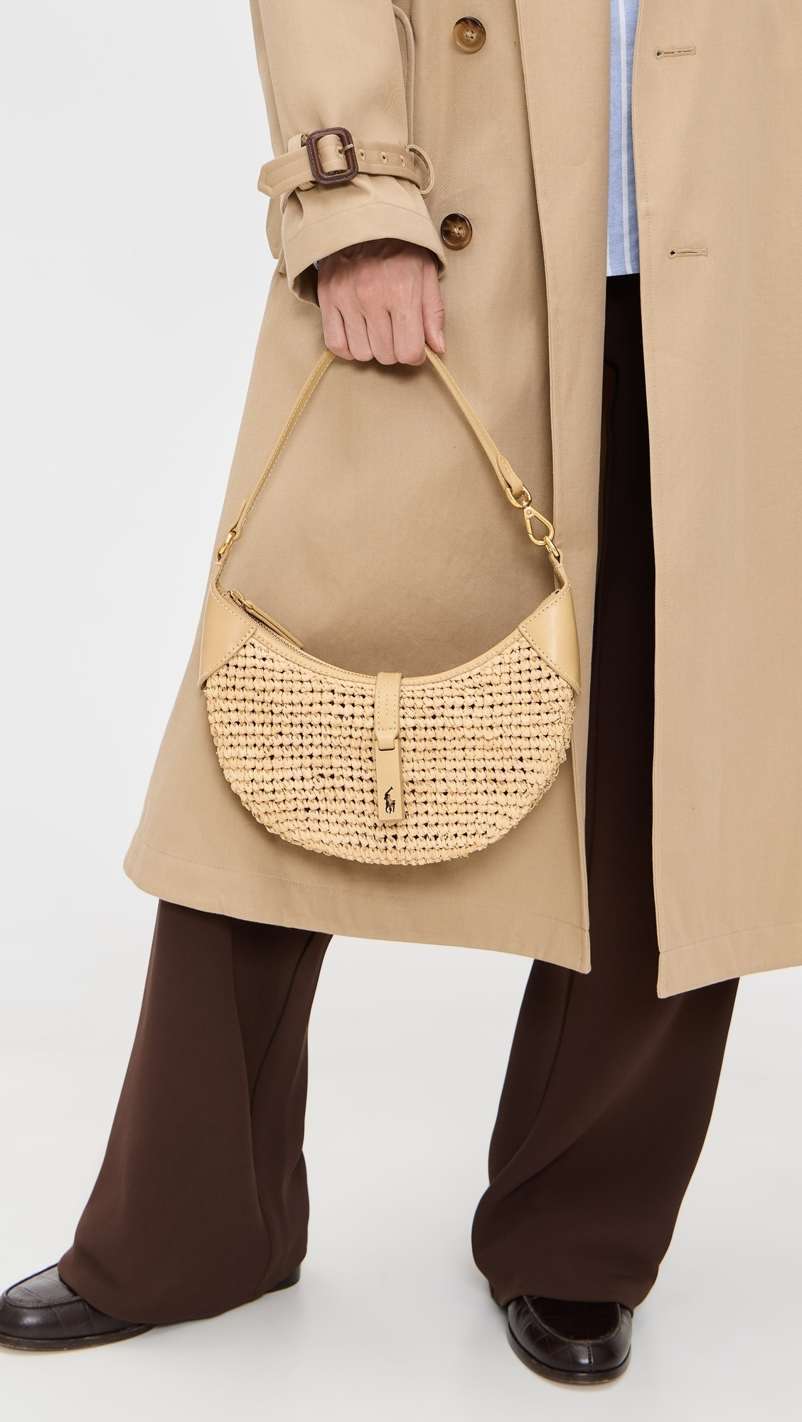 Polo I.D. Raffia Mini Shoulder Bag | Shopbop