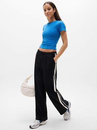 Signature Rib Crop Tee | Athleta