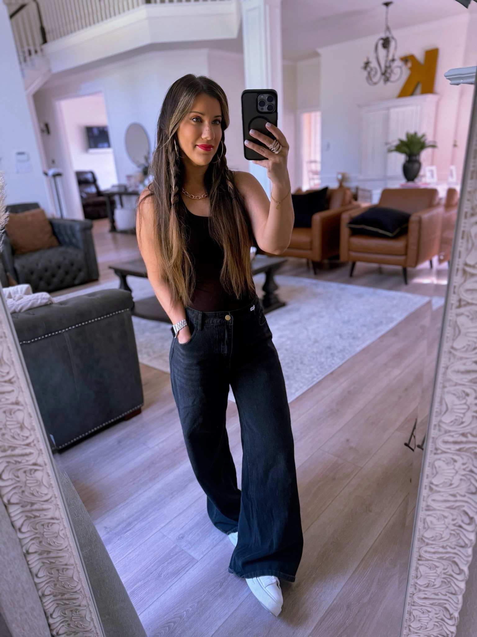 Amazon basics. Jeans, bodysuit and jewelry 

#LTKStyleTip #LTKFindsUnder50 #LTKSaleAlert