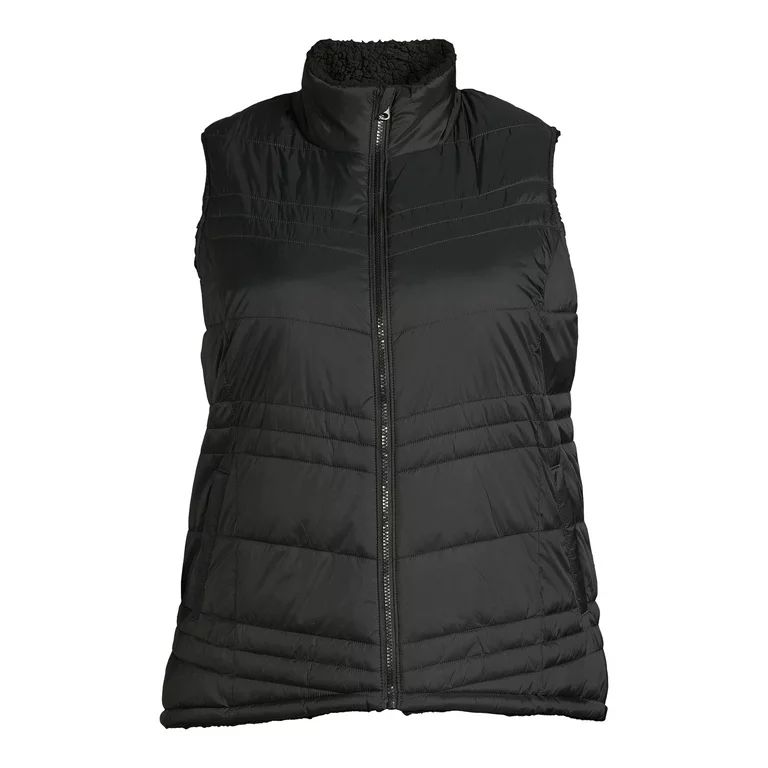 Time and Tru Women's and Women's Plus Size Reversible Vest | Walmart (US)