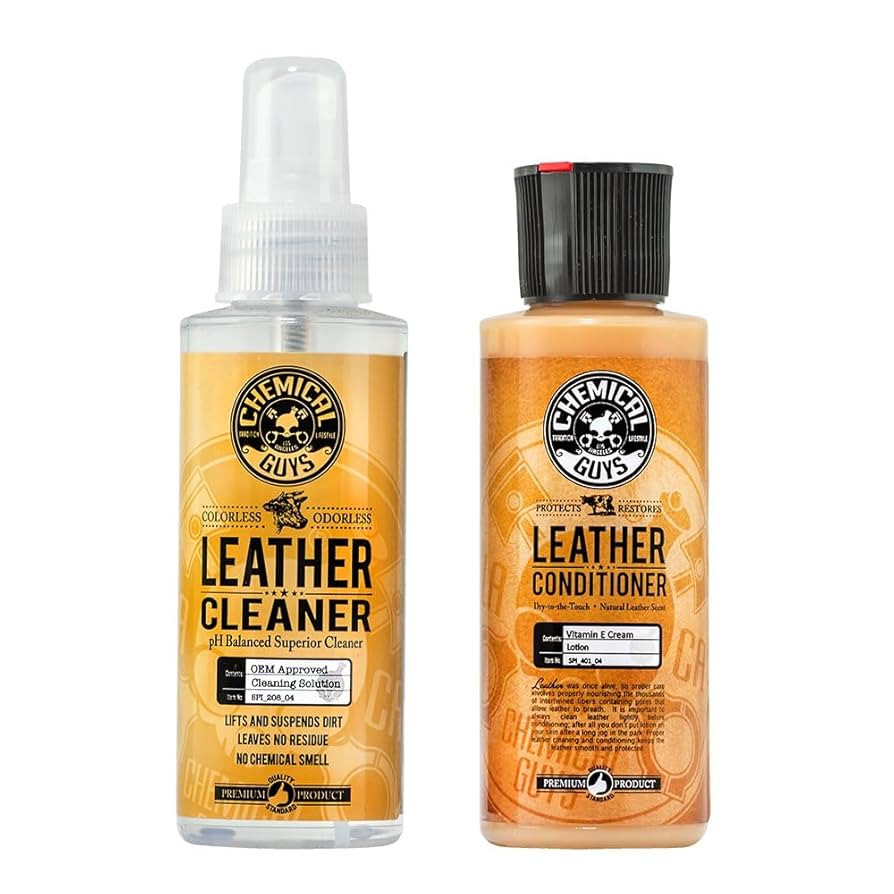 Chemical Guys SPI_109_04 Leather Cleaner and Conditioner Complete Leather Care Kit for Use on Car... | Amazon (US)
