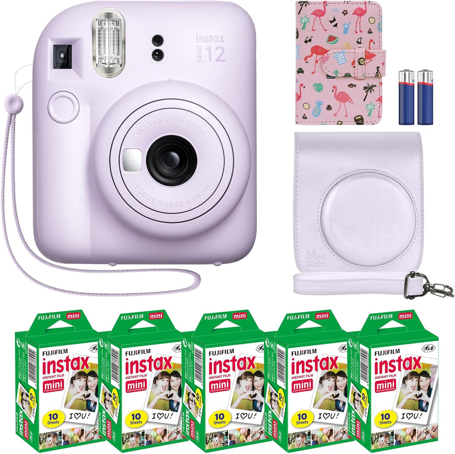 Fujifilm Instax Mini 12 Instant Camera + MiniMate Accessory Bundle & Compatible Custom Case + Fuj... | Amazon (US)