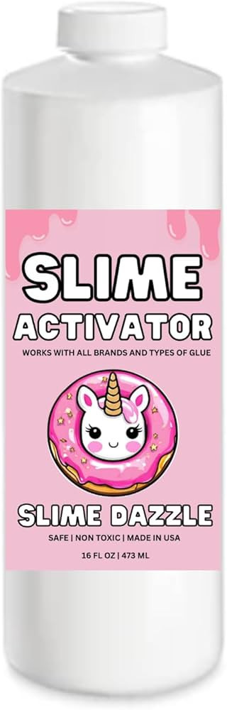 SlimeDazzle Slime Activator Solution 16 OZ \u2013 Ready to Use \u2013 Easy to Use Works Fast with... | Amazon (US)