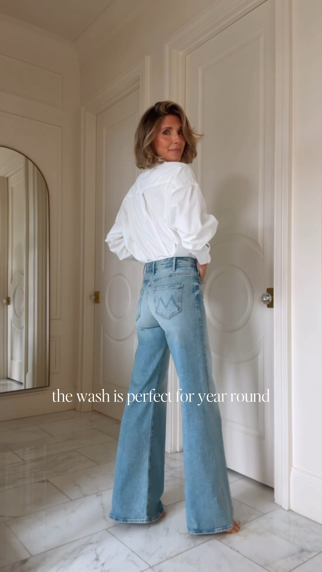 Jeans on sale this weekend! Fit tts wearing size 25 and I'm 5'7 for reference 