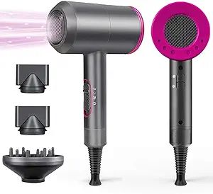 1800W Professional Hair Dryer with Diffuser Ionic Conditioning - Powerful, Fast Hairdryer Blow Dr... | Amazon (US)