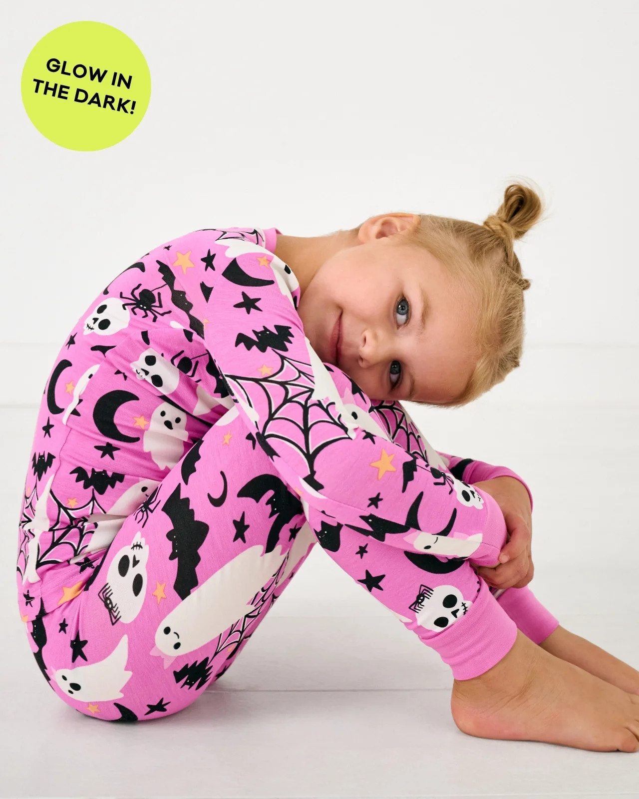 Pink Frightful Friends Two-Piece Pajama Set | Little Sleepies