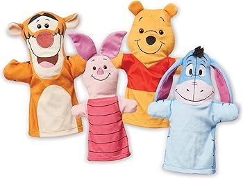 Melissa & Doug Disney Winnie the Pooh Soft & Cuddly Hand Puppets Toys For Kids Ages 2+ | Amazon (US)