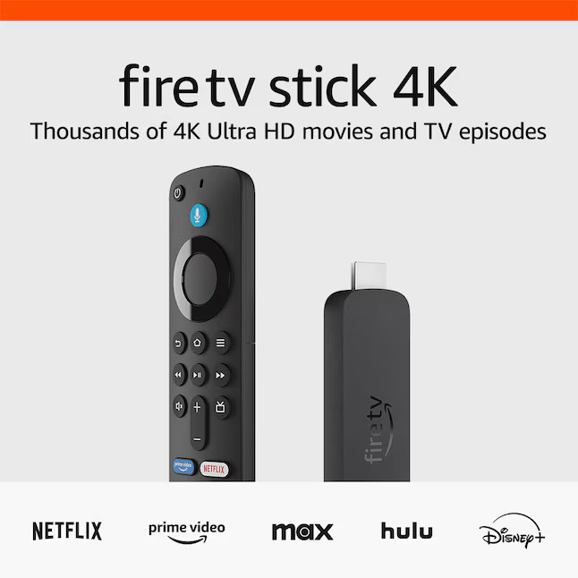 Amazon Fire TV Stick 4K Streaming Device, Includes Support for Wi-Fi 6, Dolby Vision/Atmos, and F... | Lowe's