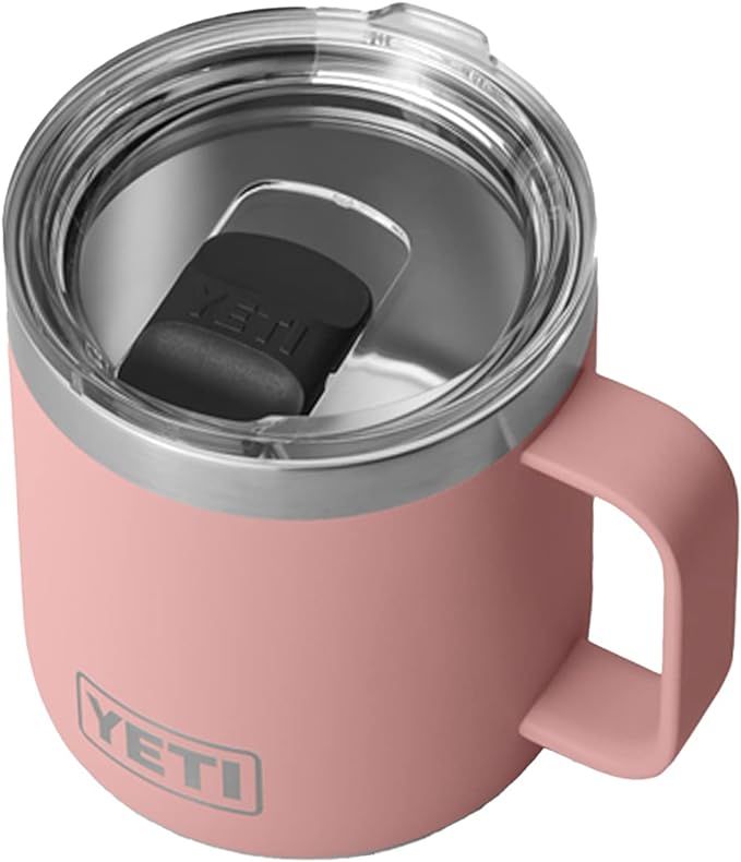 YETI Rambler 14 oz Mug, Vacuum Insulated, Stainless Steel with MagSlider Lid, Highlands Olive | Amazon (US)