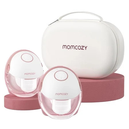 Momcozy Breast Pump Hands-Free Mobile Style M6, Wearable Breastfeeding Pump Ideal Rhythm for More Milk, DoubleFit Flange More Fit & Discreet with 3 Modes & 9 Levels, 24mm | Walmart (US)