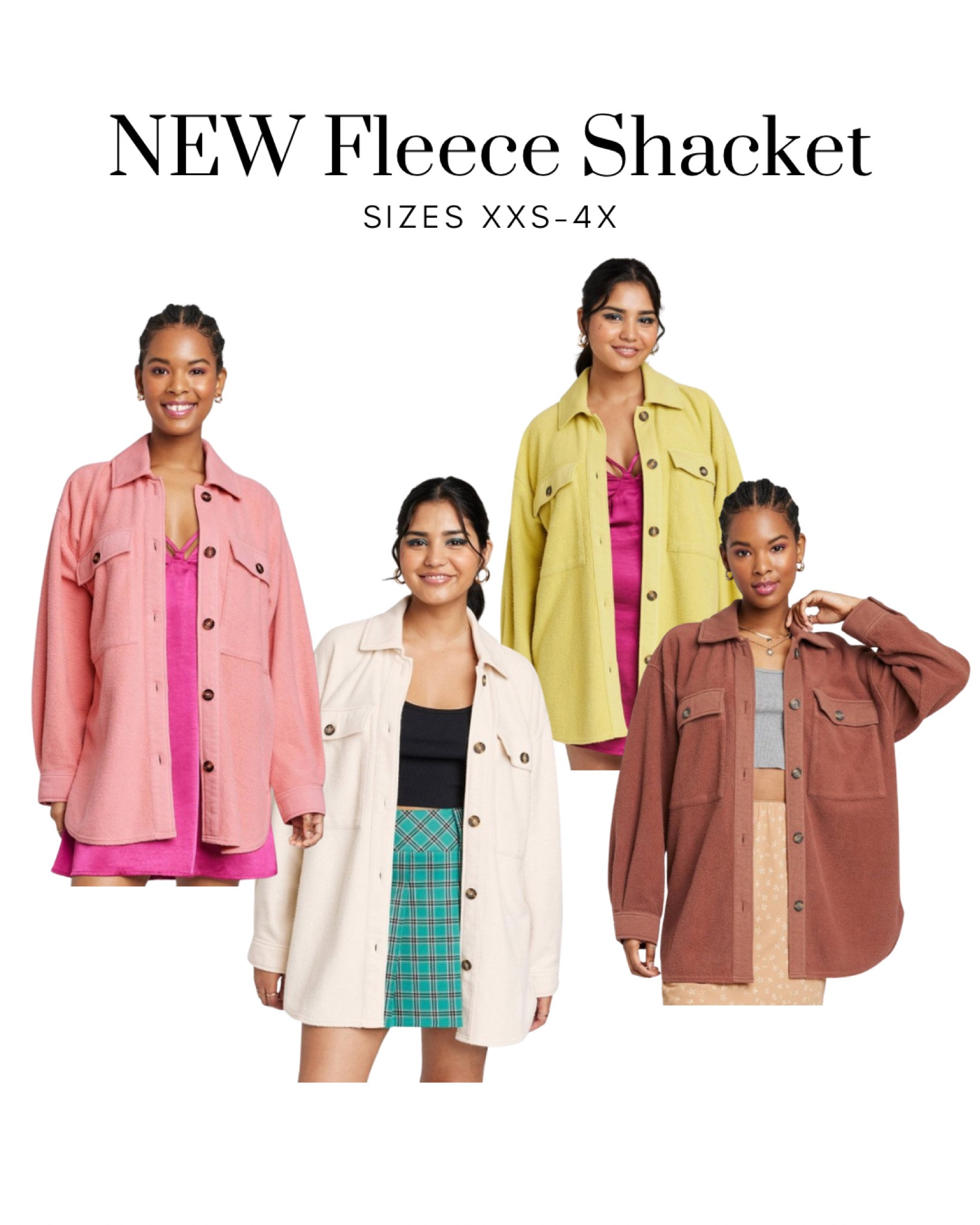NEW fleece shacket at Target. This one has Free People vibes and will sell out! Sizes XXS through 4X 



#LTKFind #LTKSeasonal #LTKunder50