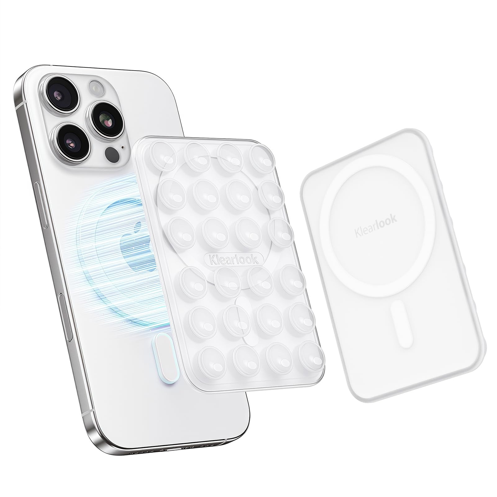 Klearlook Magnetic Suction Phone Mount for MagSafe Case, Silicone Sticky Phone Grip Holder for iP... | Amazon (US)