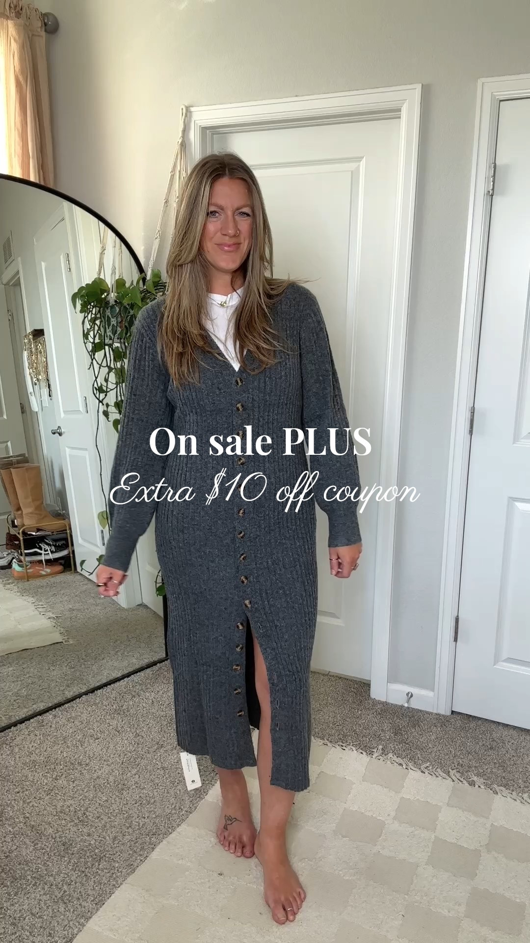 Extra $10 off coupon! Wearing a large, would prefer an XL to wear as dress. 31 long jeans (size up, runs small! Also added 🇨🇦 link) 

#LTKOver40 #LTKTall #LTKMidsize