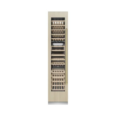 ZLINE Autograph 18 in. 9.0 cu. ft. Triple Zone 68 Bottle Panel Ready Hinge Column Wine Cooler with Accents | Wayfair North America