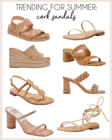 Trending for summer: cork sandals! 

#summersandals

Trendy summer sandals. Neutral summer sandals  

#LTKstyletip #LTKSeasonal #LTKshoecrush