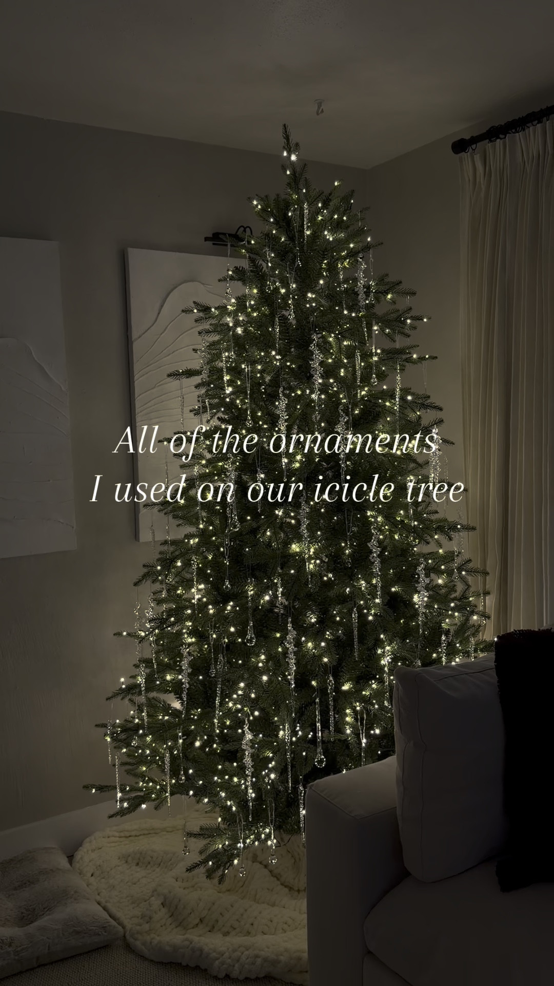 All of the icicle ornaments we used on our tree! 🎄🎅🏾

#LTKFindsUnder50 #LTKSeasonal #LTKHoliday