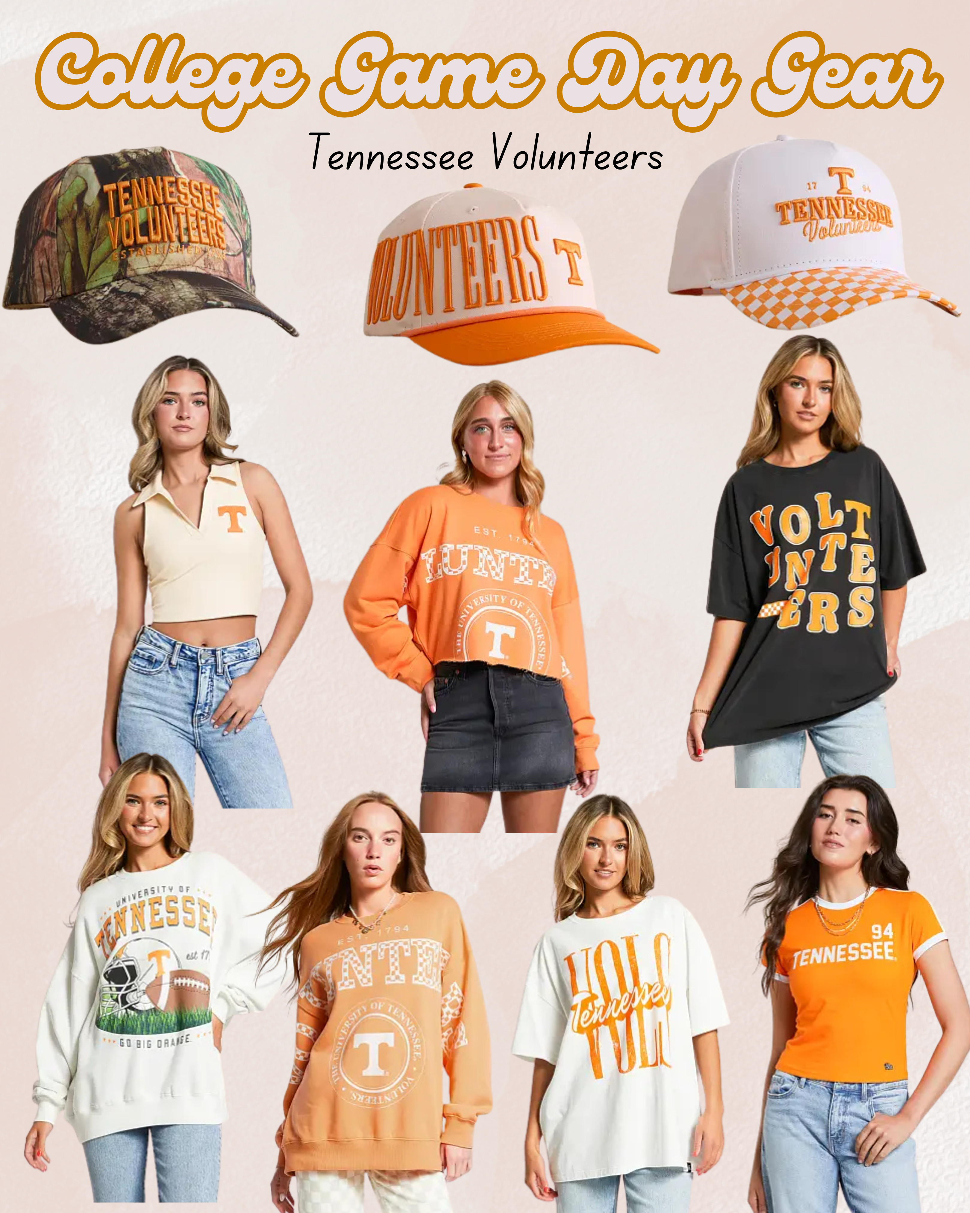 Buckle has the cutest game day gear.  Perfect for Fall.  Wear to football, basketball, baseball, or any games or events for the matter.  Here is the options for Tennessee Volunteers gear! Go Vols 

 

#LTKSeasonal #LTKActive #LTKStyleTip