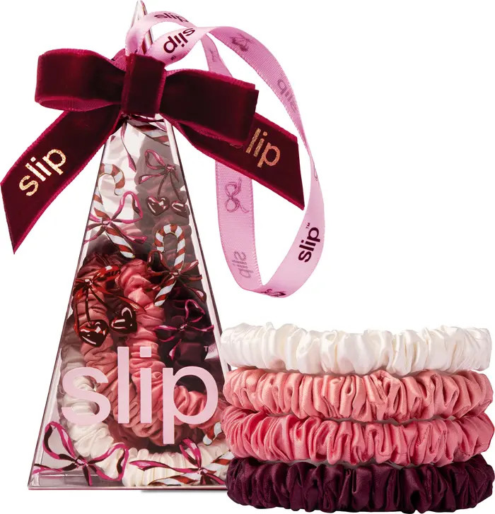 Pure Silk 4-Pack Skinny Scrunchie Ornament $34 Value | Nordstrom