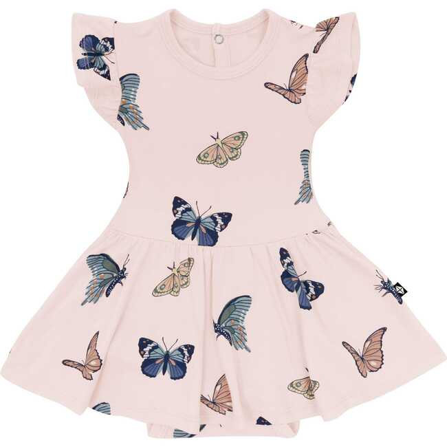Kyte Baby | Twirl Bodysuit Dress, Blush Butterfly (Pink, Size 0-3M) | Maisonette | Maisonette
