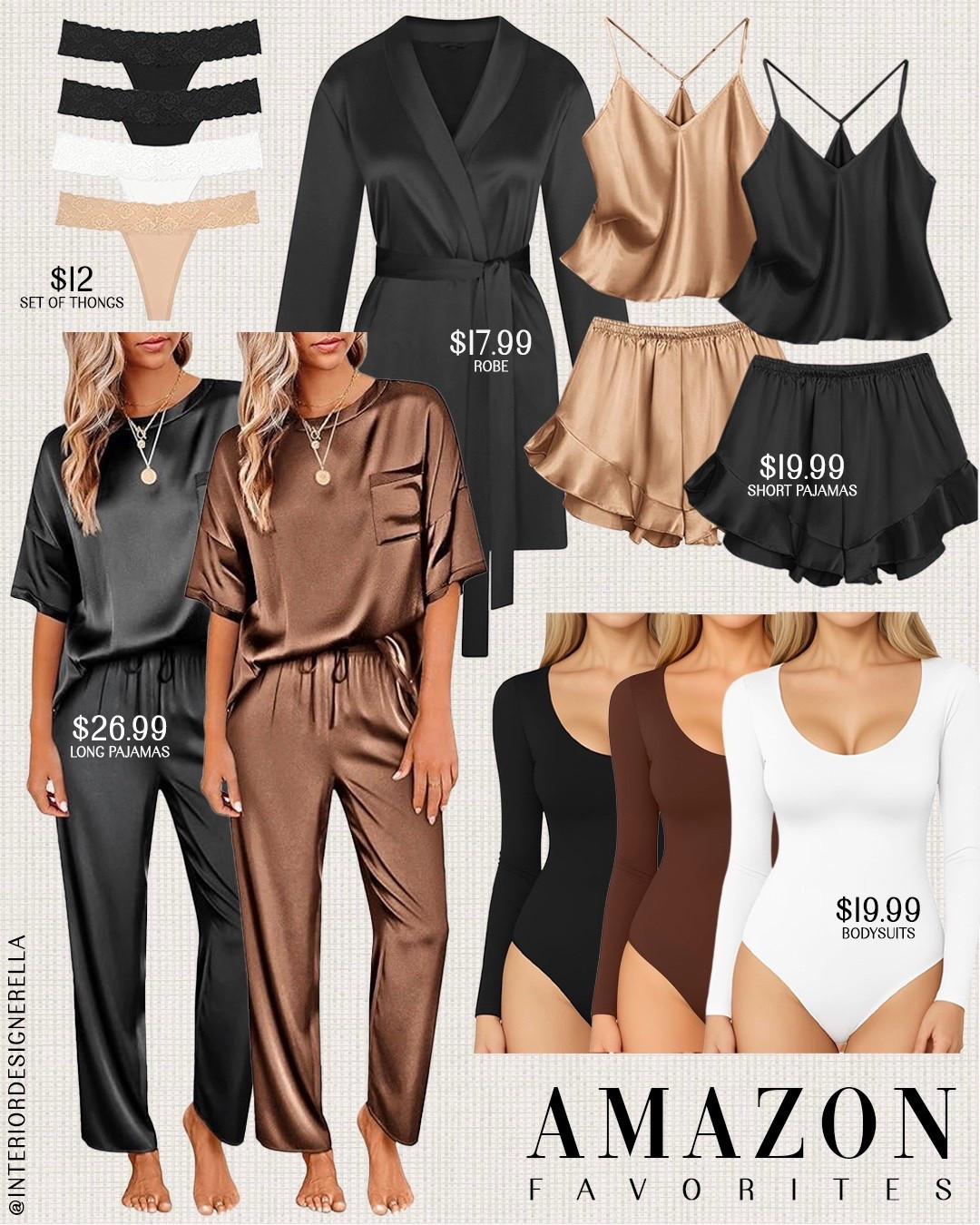 Under $30 Amazon chic and luxe pajama sets!✨ Click on the “Amazon ootd” collections on my LTK to shop!🤗 Have an amazing day!! Xo!!

#LTKootd #LTKSeasonal #LTKgrwm