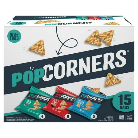 PopCorners Popped Corn Snack Chips, 3 Flavor Variety Pack, 15 Count Multipack | Walmart (US)