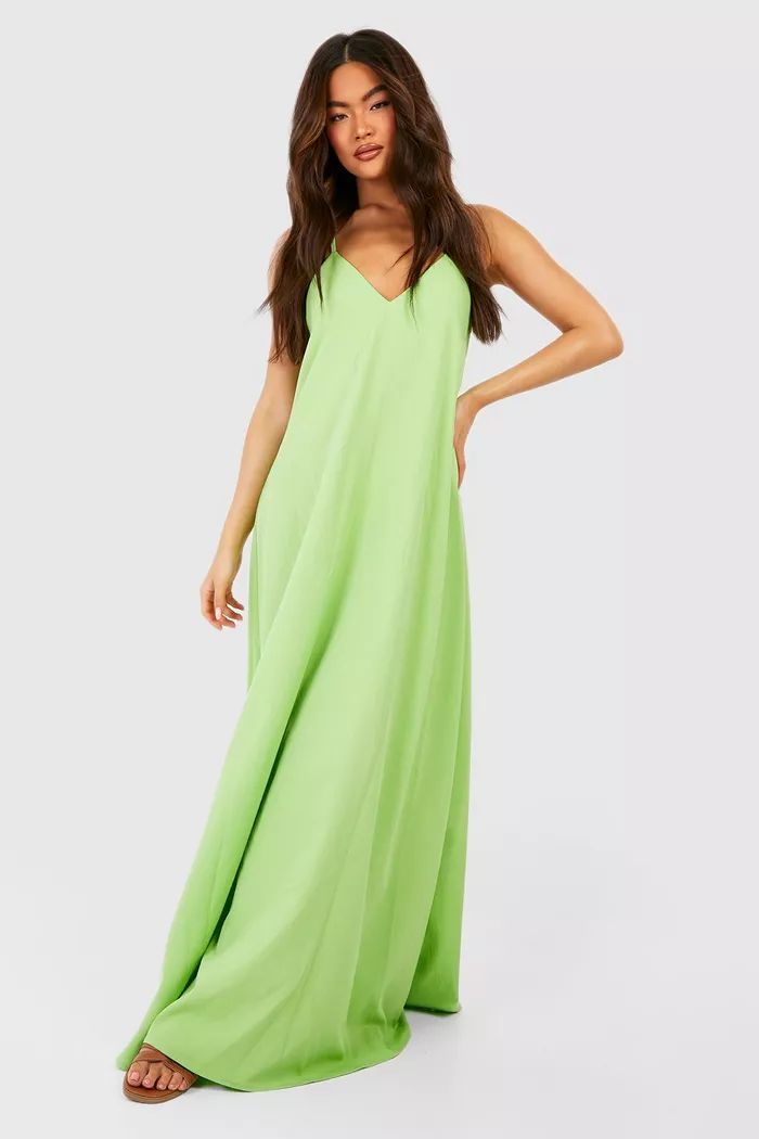 Strappy Slip Maxi Dress | Boohoo.com (US & CA)