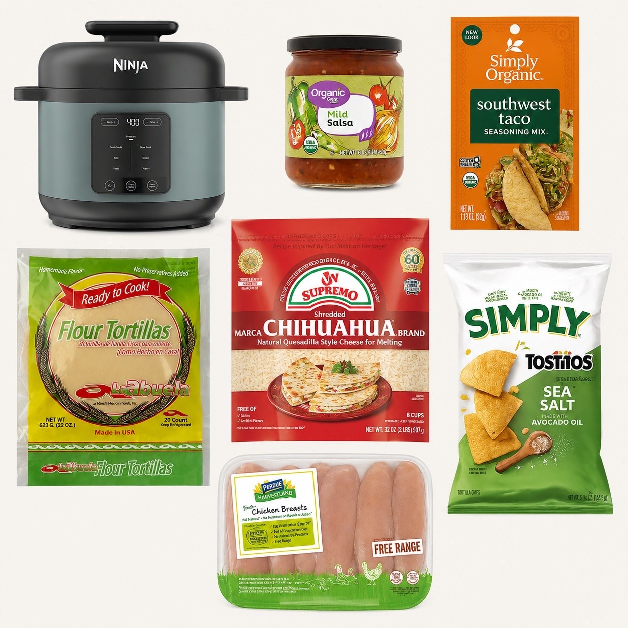 A family fav that cooked in 40 minutes 

Add raw chicken, salsa and taco seasoning to pot- choose pressure for 25 min, let it release for 10 and shred chicken. It’s that easy 

Add cilantro, lime, jalapeño, more salt& pepper 
My kids love with the fresh tortilla heated on the skillet and I love to make nachos. 

Easy dinner you can eat for days

#LTKdayinmylife #LTKgrwm #LTKmomlife