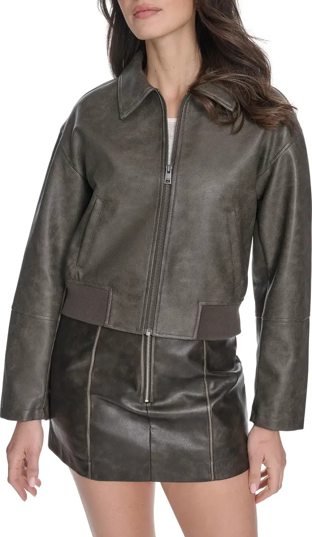 Faux Leather Bomber Jacket | Nordstrom