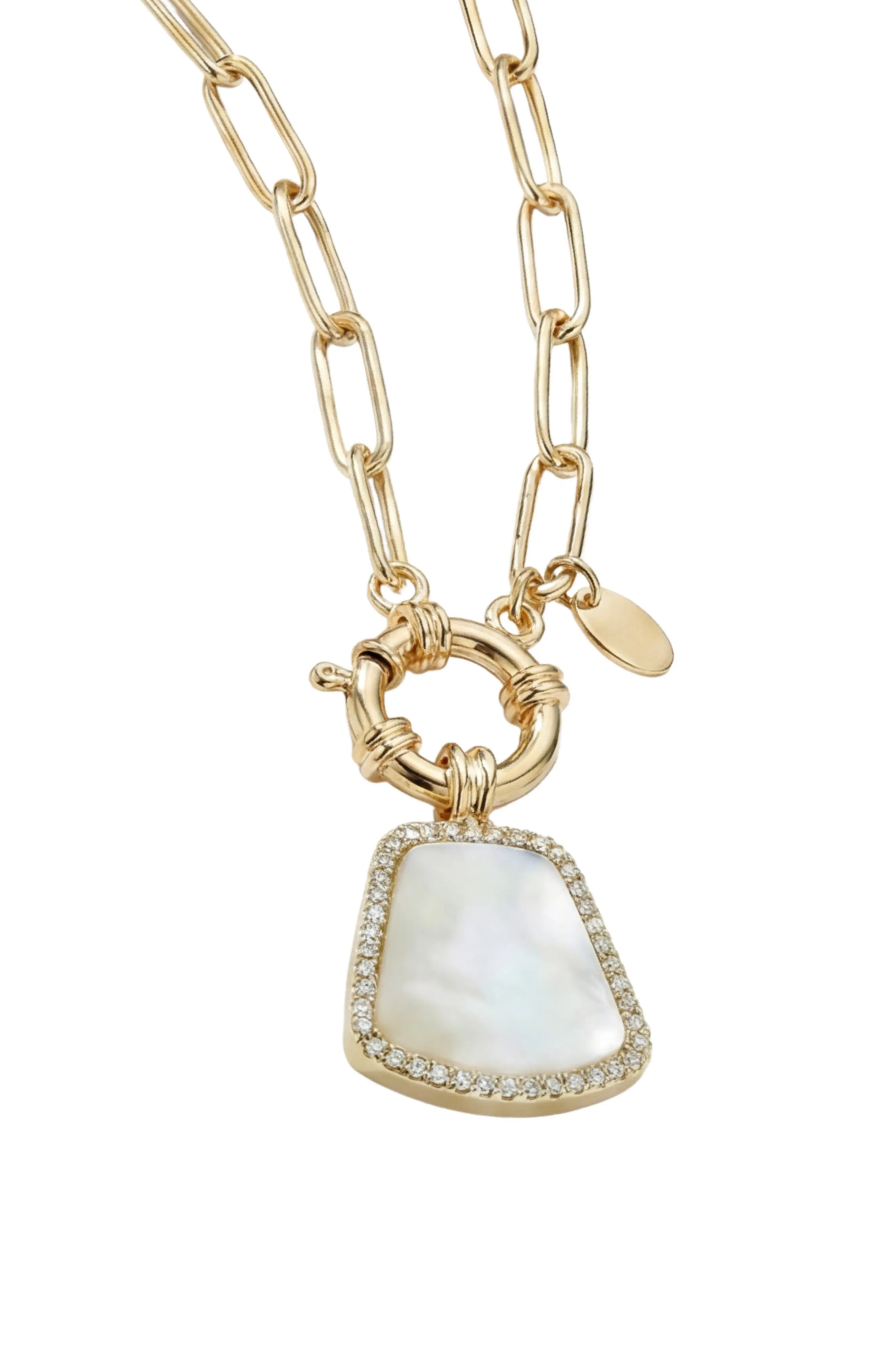 Mother-of-Pearl Tag Pendant Necklace (Women) | Nordstrom | Nordstrom