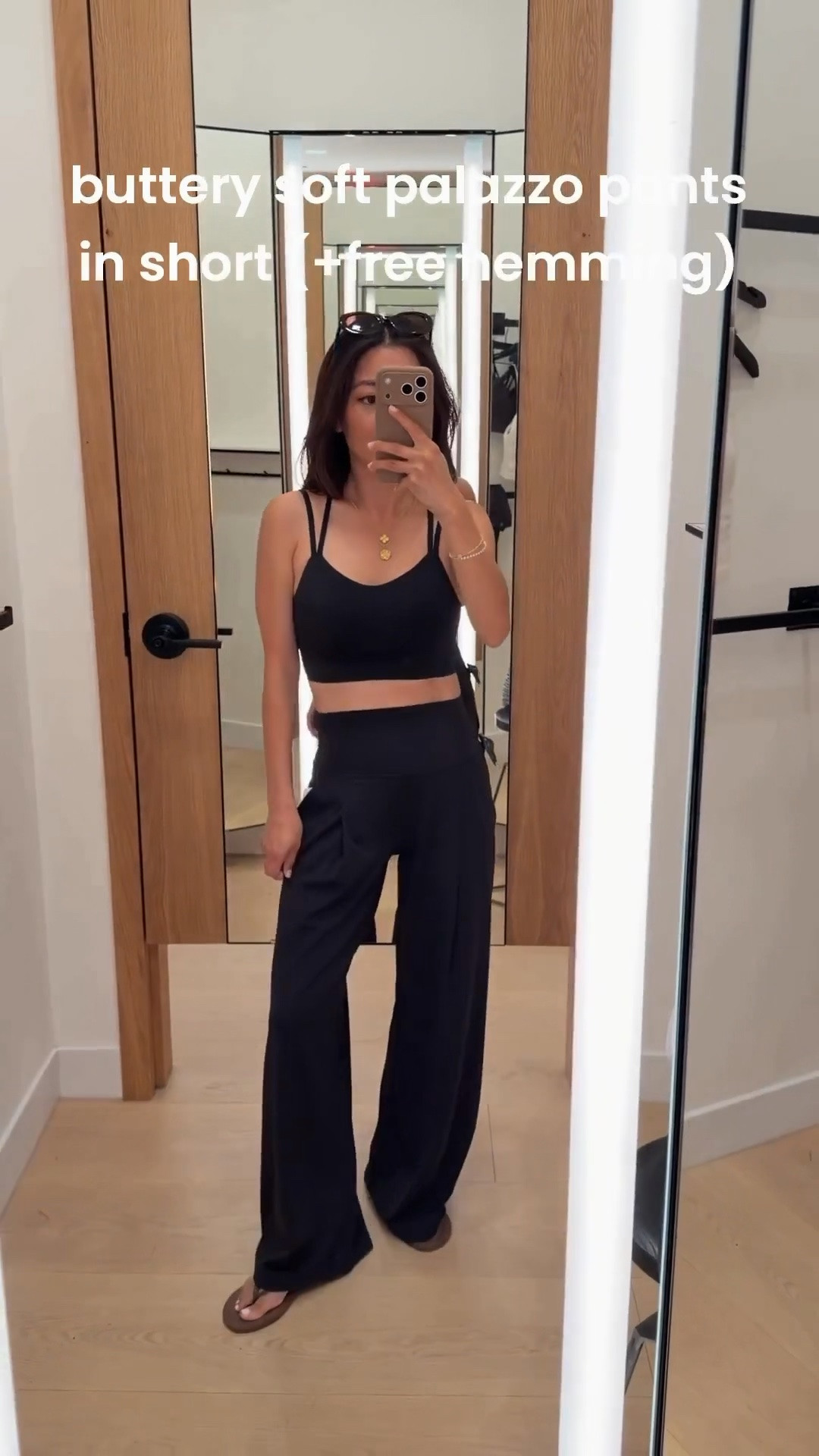 Size info below! • Align Palazzo Pant Short size 2 in 29” inseam will be getting the brown and free hemming to wear with flats 
• Like a Cloud Longline Bra size 4. I size up for comfort. So comfy soft and lightweight. This comes in a smooth or ribbed fabric version, both linked below 

Lounge set, yoga, athleisure, petite friendly casual mom pants

#LTKPetite #LTKActive #LTKmomlife