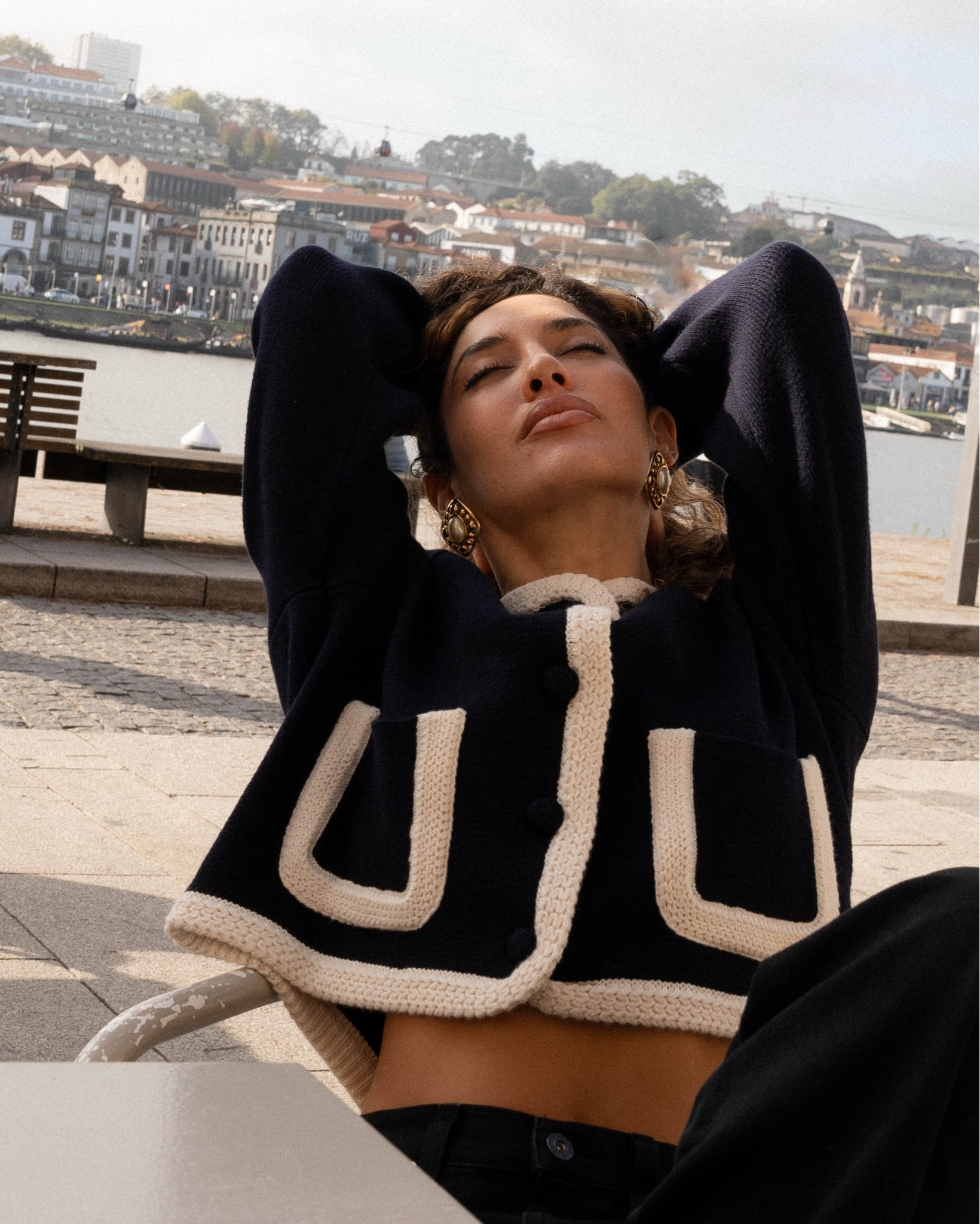 Chilly days at the port 🤍☁️