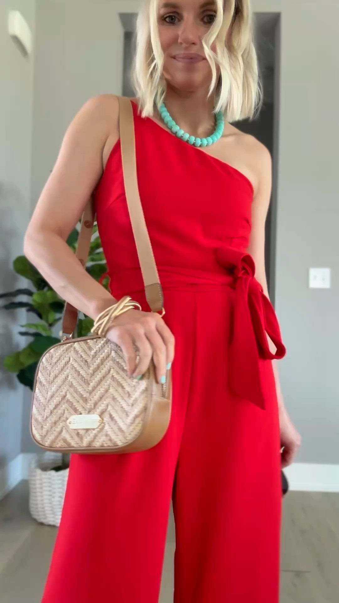 I love red and turquoise for summer! 
Jumpsuit-xs

#LTKSeasonal #LTKOver40 #LTKPetite