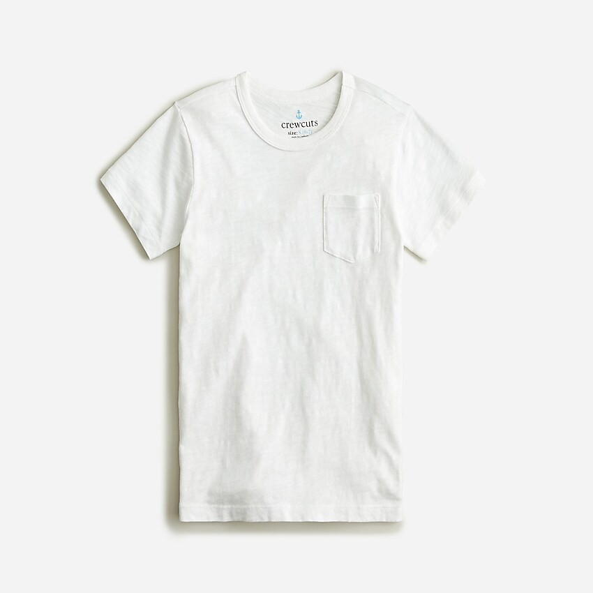 Kids' garment-dyed pocket T-shirt | J. Crew US