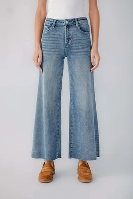 Risen Frannie Palazzo Raw Hem | Social Threads