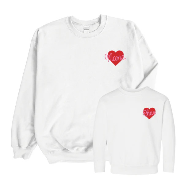 Heart Sweatshirt | Sprinkled With Pink