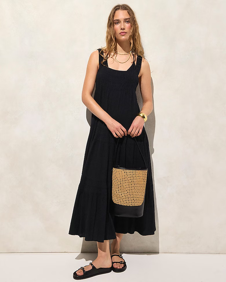 Airy gauze tiered maxi dress | J. Crew US