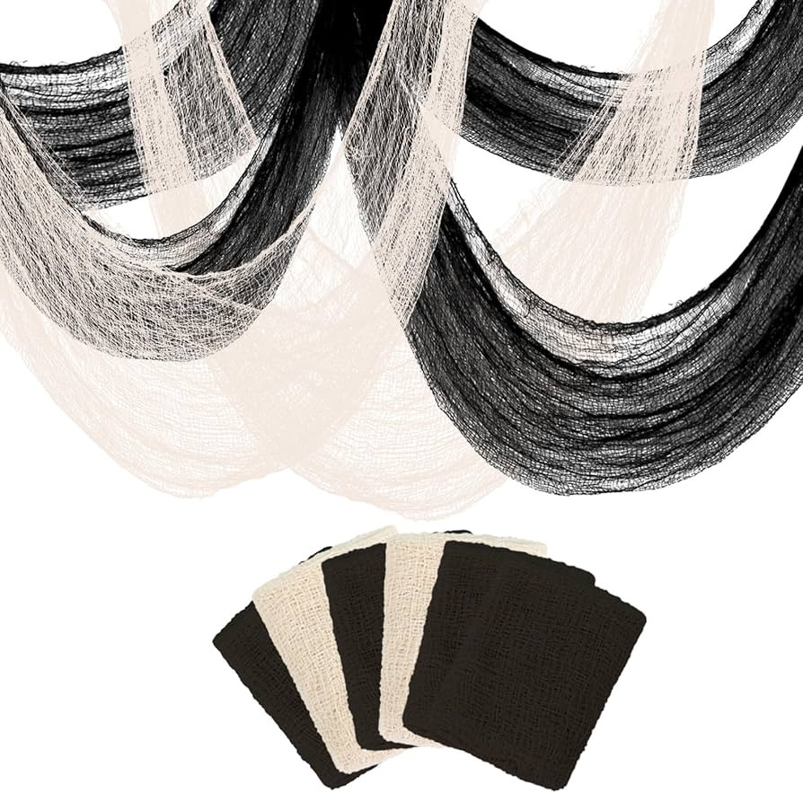 Halloween Creepy Cloth 6 Pack (4 Black + 2 White), SZUAH Halloween Gauze (30 x 72 Inch), Creepy G... | Amazon (CA)