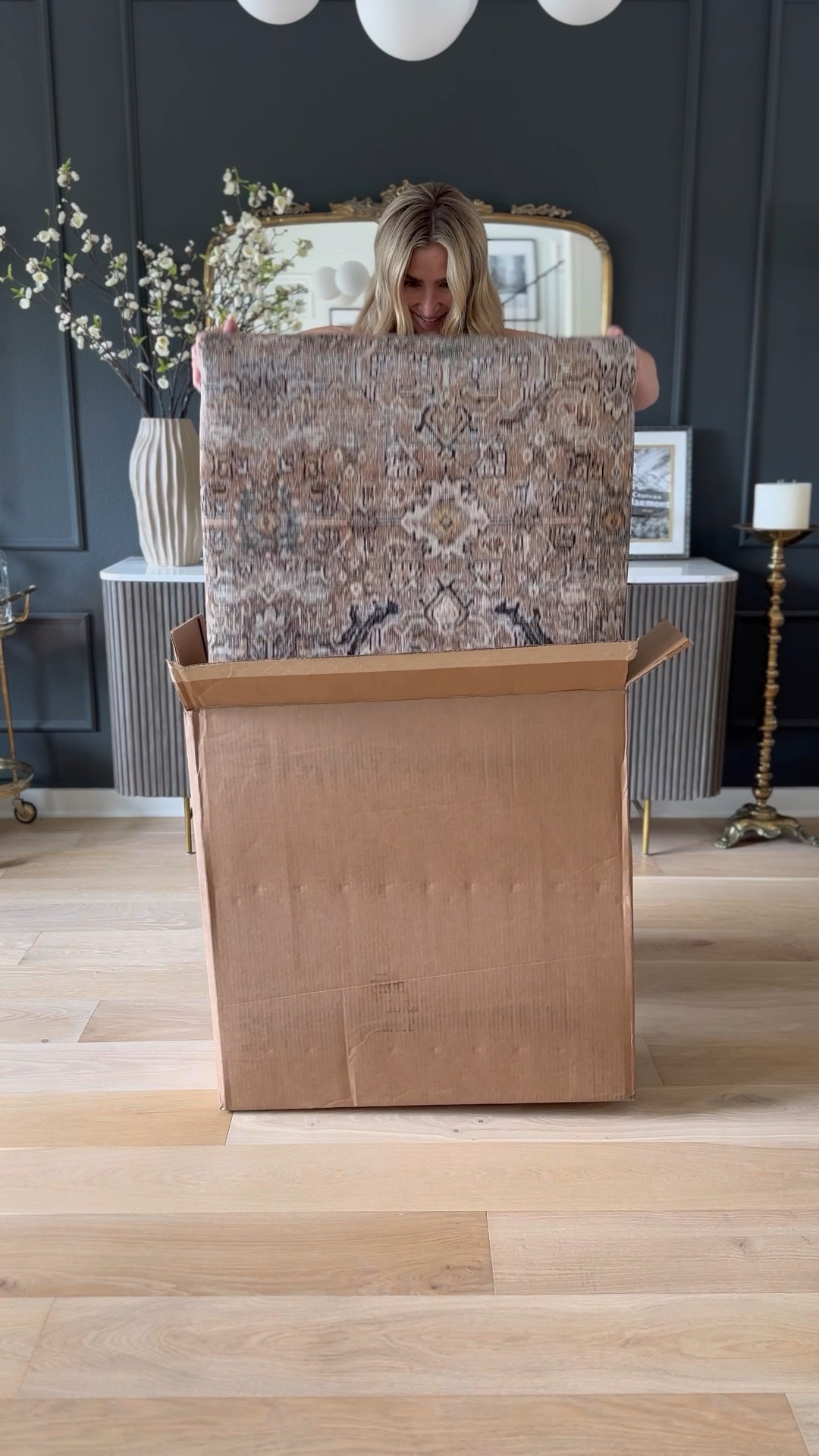 Our dining room rug in Olive/Charcoal! This is a 9’x12’ under a 108” dining table. I recommend this rug ALL the time — it’s lies super flats, chairs pulls out easily, and is very forgiving and easy to clean. Except when you have a brand new puppy who ruined out first one 😂 But I love it that much, I got it again! 🙌🏼

Paint color: Iron Ore by SW

#LTKSaleAlert #LTKHome #LTKStyleTip